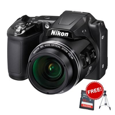 Nikon Coolpix L840 Kamera Prosumer + Tripod + Sandisk Ultra SDHC UHS-I [32 GB/48 Mbps]