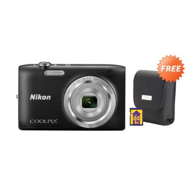 Nikon Coolpix S2800 Hitam Kamera Pocket + Bonus