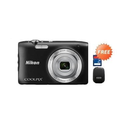 Nikon Coolpix S2900 Kamera Pocket - Hitam + Free Memory Card 8GB + Case