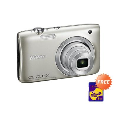 Nikon Coolpix S2900 Silver Kamera Pocket + Memory Card