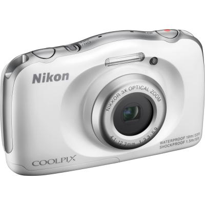 Nikon Coolpix S33 Waterproof White Kamera Pocket + Memory Sandisk 8GB + Tas + Screen Guard