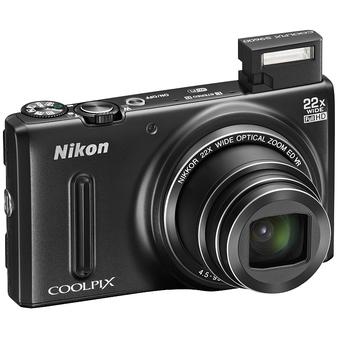 Nikon Coolpix S9600 16 MP Wi-Fi Digital Camera Black  