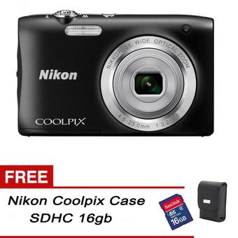 Nikon Coolpix s2900 20MP - Hitam + Gratis Memory 8GB & Case  