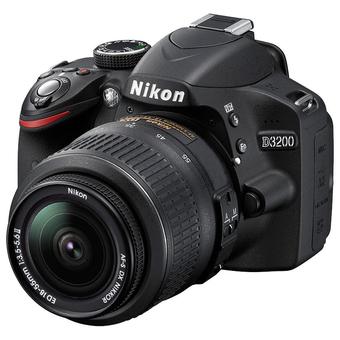 Nikon D3200 Kit AF-S 18-55mm F3.5-5.6 VR - Hitam  
