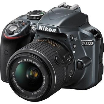 Nikon D3300 24.2MP DSLR Camera with 18-55mm Lens Kit Grey  