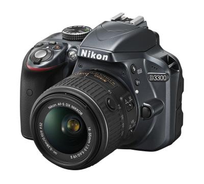 Nikon D3300 Kit (18-55 VR II) - Hitam