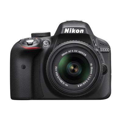 Nikon D3300 Lensa Kit 18-55mm VR II Hitam Kamera DSLR
