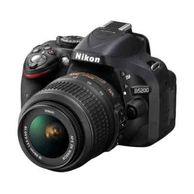 Nikon D5200 Kit Hitam Kamera DSLR (18-55mm VR II)