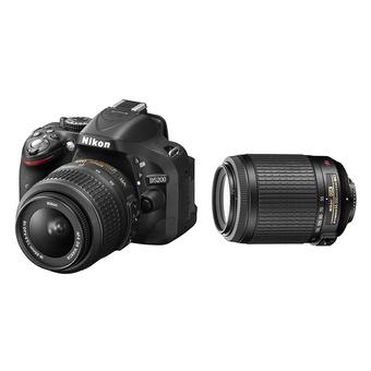 Nikon D5200 Kit with 18-55mm VR and 55-200mm VR Lens Digital SLR Camera  