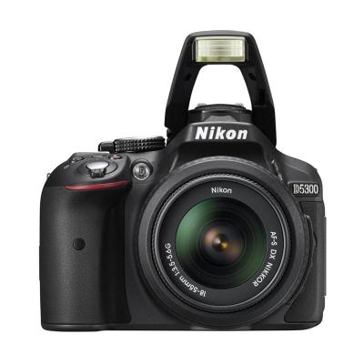 Nikon D5300 Kit 18-55mm Hitam Non VR Kamera DSLR