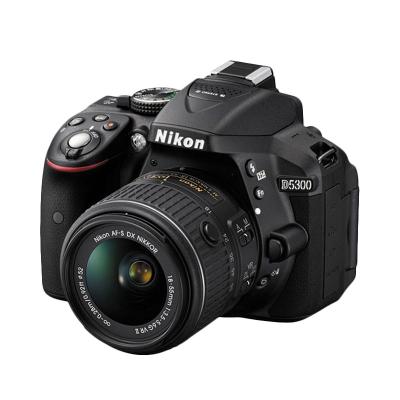 Nikon D5300 Kit 18-55mm VR II Hitam Kamera DSLR [24.2 MP]