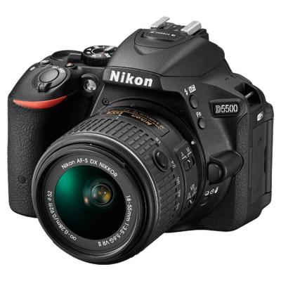 Nikon D5500 Kit (18-55mm VR II) - Hitam