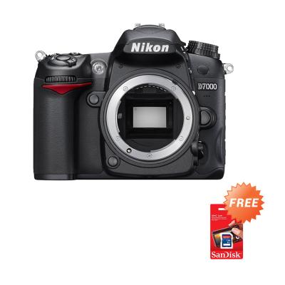 Nikon D7000 Kamera DSLR [Body Only/16.2 MP] + Sandisk SDHC 8 GB