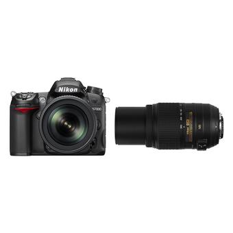 Nikon D7000 with 18-105mm + 55-300 Black  