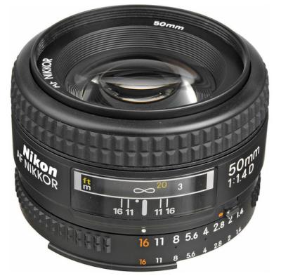 Nikon Lensa AF 50mm F/1.4 - Hitam