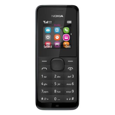 Nokia 105 Black New Edisi 2015 - Black