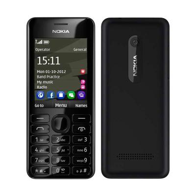 Nokia 206 Dual SIM Black - Handphone