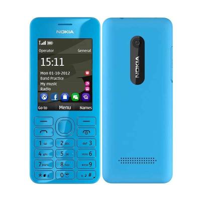 Nokia 206 Dual SIM Cyan - Handphone