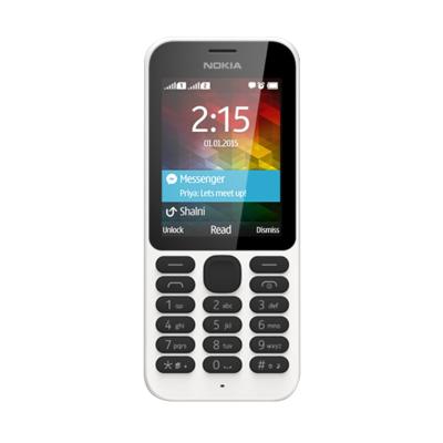 Nokia 215 White Handphone [Dual SIM]