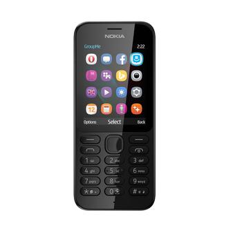 Nokia 222 Dual Sim - 16 MB -Black  