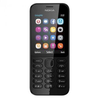 Nokia 222 - Dual Sim - Hitam  