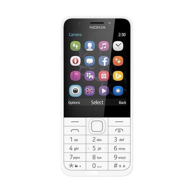 Nokia 230 Handphone - Silver [Dual SIM Card]