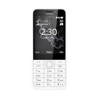 Nokia 230 Silver Handphone [16 MB/Dual SIM]