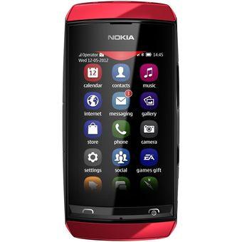 Nokia Asha 305 - Dual GSM - Merah  