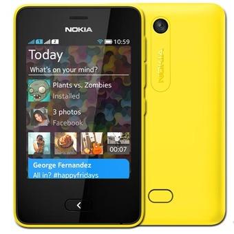 Nokia Asha 501 - 128MB - Kuning  