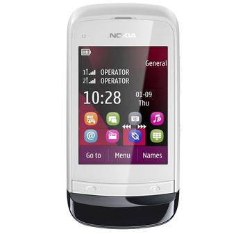 Nokia C2-03 - Dual GSM - Chrome White  