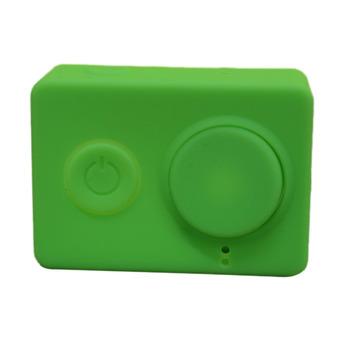 OEM Silicone Case For Xiaomi Yi Action Camera + Lens Cover Green  