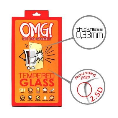 OMG! Tempered Glass Screen Protector for LG L Bello D335 [0.33 mm/9H Rounded Edge]