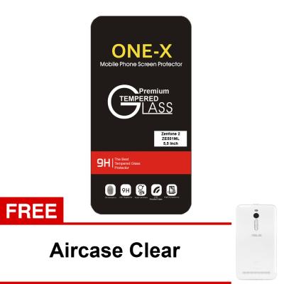 ONE-X Tempered Glass Screen Protector for Asus Zenfone 2 ZE551ML [5.5 Inch] + Free Aircase
