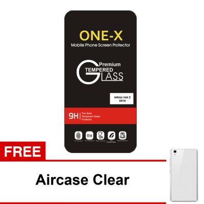 ONE-X Tempered Glass Screen Protector for Infinix Hot 2 X510 + Free Aircase