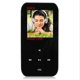 ONN Q2 Ultra-Slim 1.5" TFT Screen Sporting MP4 Player w/ FM / USB 2.0 / 3.5mm - Black (8GB)  