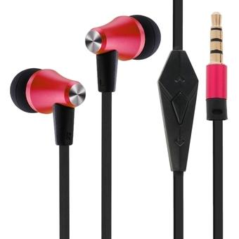 OVLENG Stereo Hands-free Earphone with Mic (Red) (Intl)  