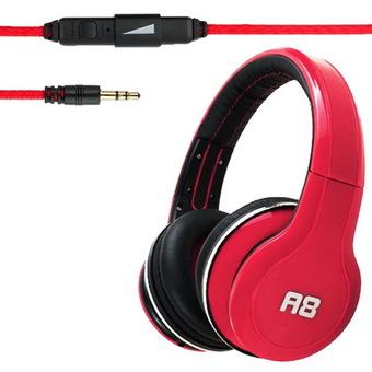 OVLENG Universal Stereo Headset with Mic (Red)  