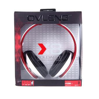OVLENG X8 Foldable 3.5mm Headphone Headset with Mic for iPhone Samsung Cell Phone White (Intl)  
