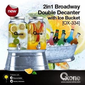 OX-334 Double Decanter with Ice Bucket Oxone