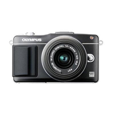 Olympus E-PM2 Kit 14-42 mm f/3.5 - 5.6 II Hitam Kamera