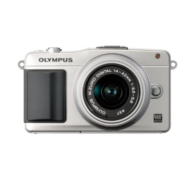 Olympus PEN E-PM2 14-42 Double Zoom Kit - 16 MP - Silver