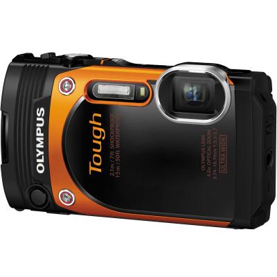 Olympus Stylus TG860 Tough Waterproof Kamera Pocket - Orange + Free Memory Sandisk 8 GB + Screen Guard