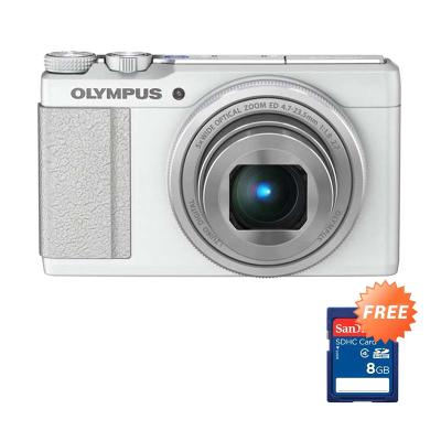 Olympus Stylus XZ-10 White Kamera Pocket + Memory Card 8 GB