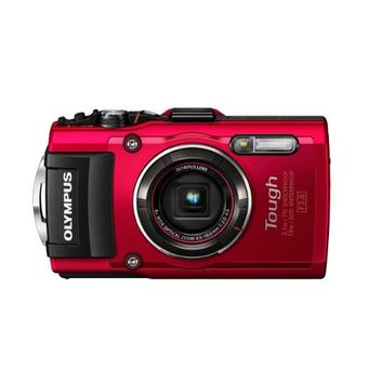 Olympus TG-4 16 MP Waterproof Digital Camera with 3-Inch LCD (Red)  