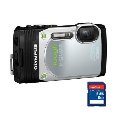 Olympus TG-850 IHS Silver + SDHC 8 GB Kamera Pocket