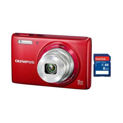 Olympus VG-180 Merah - Kamera Pocket