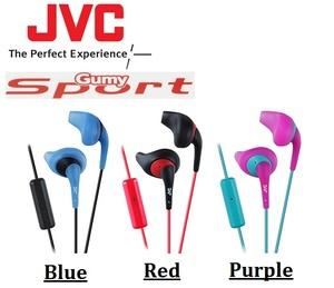 Original JVC HA-ENR15 Gumy Sport Earbud With Mic Headset