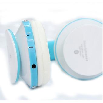 Ovleng EB203 Wireless Bluetooth Headphone (White/Blue) (Intl)  