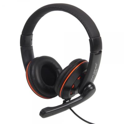 Ovleng OV-Q5 USB2.0 Stereo Headset Headphone - Black/Orange