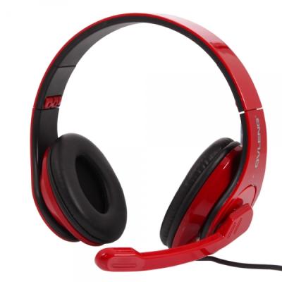 Ovleng OV-Q8 Elegant Fashionable Comfortable USB Headphone - Black/Red